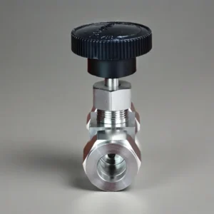SS304 316 Needle Valve Pressure Stop Valve High Pressure Pin Ferrule Valve With Double Union at Both Ends Tube Connection