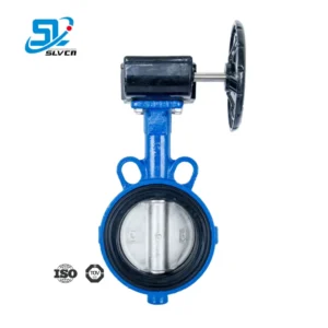 SS304 SS316 Cast Iron Wafer Type Center Line Butterfly Valve with Handwheel