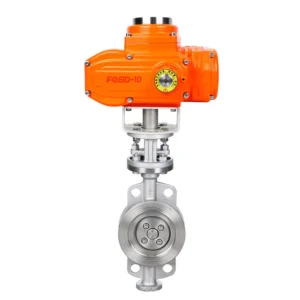 SS304 SS316 Ductile Iron Explosion Proof Electric Butterfly Valve PN10 PN16