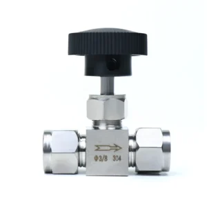 SS304 Stainless Steel Ferrule Needle Valve Pneumatic Fittings Type