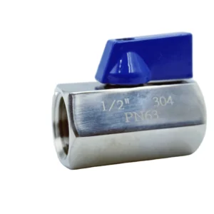 SS304 Stainless Steel Mini Ball Valve NPT & BSPT Female Threaded End Manual Shutoff for Water Safety Ball Valve