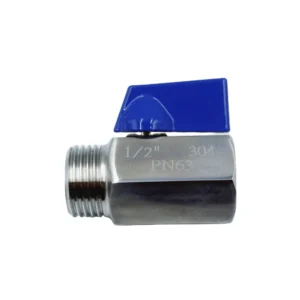 SS304 Stainless Steel Mini Ball Valve NPT BSPT Threaded Manual Shutoff Internal External Safety Water Shutoff Valve OEM