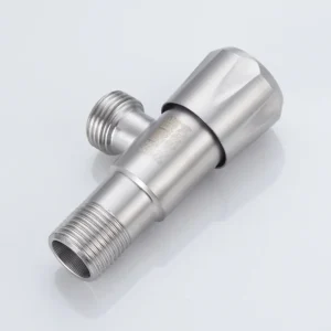 SS304 Water Pipe Accessory Fitting Water Distribution Pipe Joint Out Thread G1/2 Faucet Angle Valve