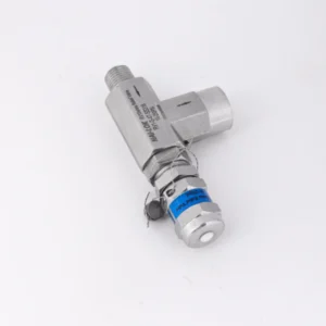 SS316 Angle Manual Pressure Relief Valve 1/4 MNPT x FNPT Adjustable Safety Valve for Gas and Liquid