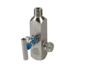 SS316 Manual Needle Gauge Valve Venting Port High Pressure 6000psi 2-Way Male X Female Structure Base General Application
