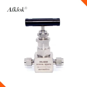 SS316L Needle Valve 1/8 ~1/2 6~12mm 6000psi High Pressure Double Ferrule Compression Fitting for Hydraulic Oil & Gas Systems