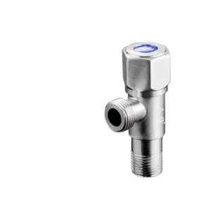 SUS 201 Stainless Steel Angle Valve with Diverter for Bathroom Faucet Spout