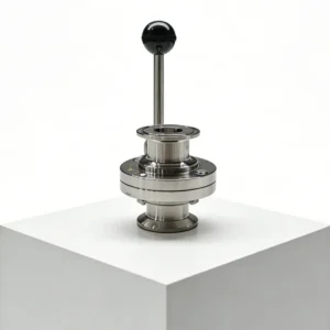 Sanitary Butterfly Valve Clamp End with Pull Handle for Food Beverage