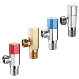 Sanitary Hot and Cold Brass Angle Valve Faucet Angle Valve 1/2 Bathroom Accessories Angle Valve