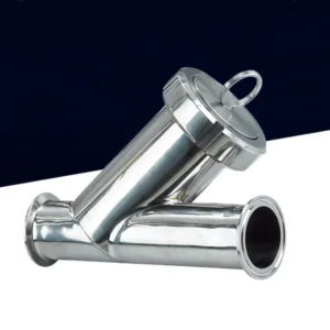 Sanitary Tri clamp Y Type Strainer 304/316L Stainless Steel Quick Install Y Filter for Food Beverage Pharmaceutical Pipeline