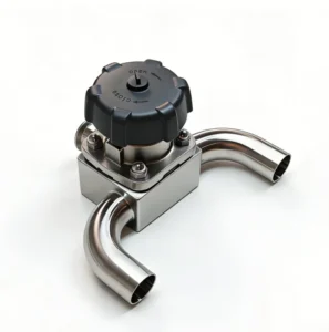 Sanitary U Type Pneumatic Diaphragm Valve 304 316L Stainless Steel Tri-clamp Weld Flange EPDM PTFE Food Pharma Industrial Valve