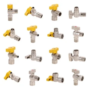 Short Handle Brass Angle Valve All Types Gas Pipeline Angle Valve