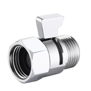 Shower Head Valve 100% Solid Brass Shutoff Mass Flow Controller Pressure Regulator G1/2 Flow Control Hydraulic Valve