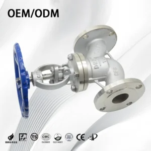 Shutoff CF3/CF3M OEM High Temperature Stainless Steel Cast Steel Stop Valve Manual Globe Valve Flange