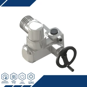 Simple Open close Duty 360 Degree Rotation Electric Actuator Speed 4 180rpm Voltage 1Ph 3Ph for Chemical Plant