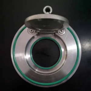 Single Flap Wafer Type Check Valve SS304 SS316 Body & Disc Water Application Thin Leaf Design DN50 DN2400