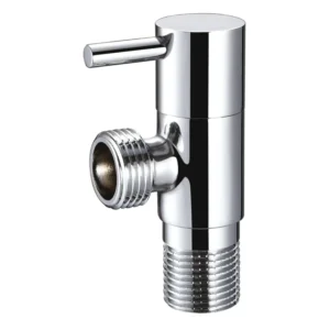 Source Direct Manual Polished Chrome plated Brass G1/2 Pressure resistant Angle Valve for Toilet Kitchen