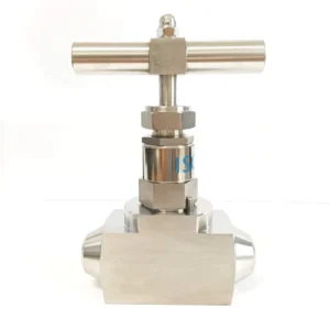 Square Hydraulic High Pressure Manual Needle Type Globe Valve Industrial Use Stainless Steel Butt Weld High Temperature Valve