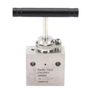 Ss 316L Straight Pattern Hydrogen Gas Valve 10000 Psi Super High Pressure Needle Valve