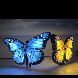 Stage Performance Wear Props Lifelike Wearable Inflatable Butterfly Wings Costume Suit