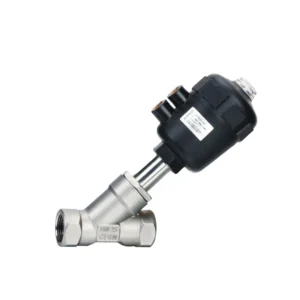 Stainless Steel 2 Way Pneumatic Angle Seat Type Switch Valve 1/2 3/4 1Inch DN13-DN15