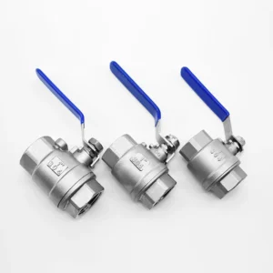 Stainless Steel 201 304 316 High Pressure Non-Retention Flow Control Manual 2PC Ball Valve for Water Air Oil Gas Liquid