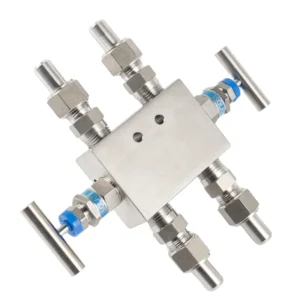 Stainless Steel 3 Way Instrumentation Manifold Valve Block and Bleed Manifold 3 Valve