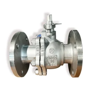 Stainless Steel 304 316 High Temperature Manual Gas Ball Valve DN50 DN100 2PC Flanged End Full Port Direct Mounting Pad OEM