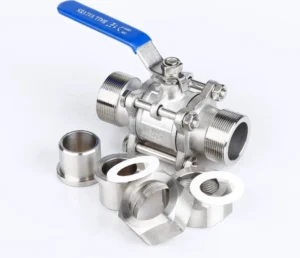 Stainless Steel 304 316 Manual High Temperature OEM 2way 3way NPT BSP 3/4inch Joint Port 3pc Ball Valve Union Valve