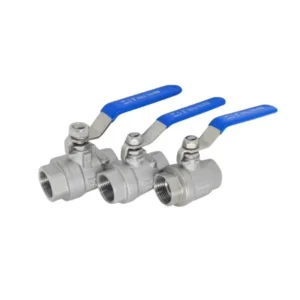 Stainless Steel 304 316 Two-Piece Manual Ball Valve BSP NPT Threaded 1000WOG Full Port 2PC Ball Valve for Water Gas Oil