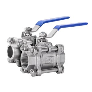 Stainless Steel 304 3PC Ball Valve with Butt Welded End