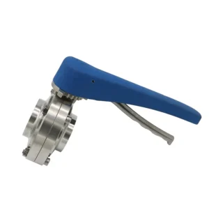 Stainless Steel 304 Manual Weld Trigger Handle Sanitary Butterfly Valve