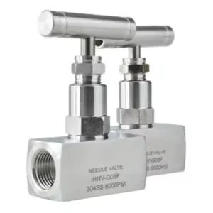 Stainless Steel 304 SS316 1 8” 2” Female 6000PSI High Pressure Manual Gas Oil Panel Mount Needle Valve