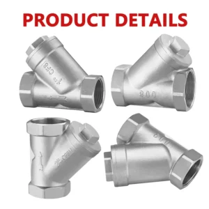 Stainless Steel 304 Valve Thread BSP Y-strainer for Oil Water Gas