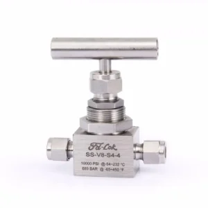 Stainless Steel 316 High Pressure Needle Valve 10000 PSI 1/4″ 1″ Port Size Oil Gas Water Media Eco Friendly Corrosion