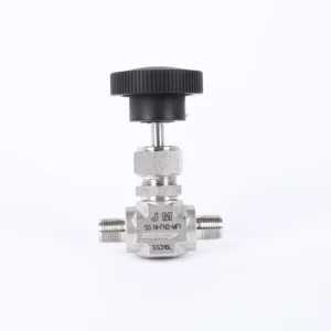 Stainless Steel 316L/304 Manual High Temperature Integral Bonnet Straight Pattern Needle Valve 3/8″ NPT Male X Male