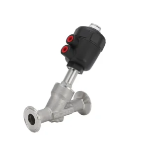 Stainless Steel 316L Ball Pneumatic Angle Seat Valve for Water Control OEM Quick Install Thread Flange