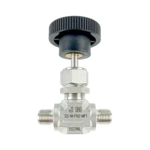 Stainless Steel 316L High Precision Needle Valve 1/4in Male Thread Manual 5000psig for Accurate Flow Control (Gas/Oil/Water)
