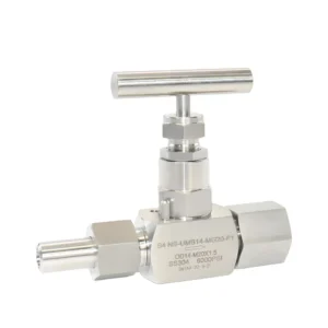 Stainless Steel 316L Needle Valve Manual 2 Way Control 6000psi Water Use Instrument Customization