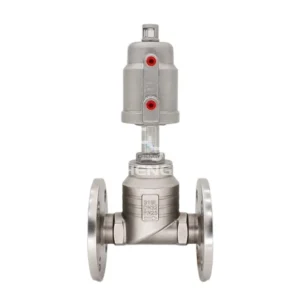 Stainless Steel Actuator Flange T type Valve Pneumatically Operated 2/2-way Globe Valve