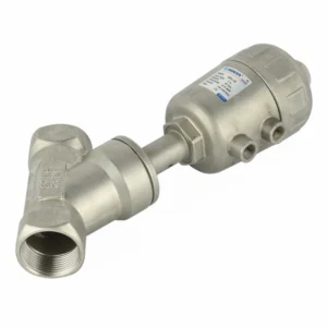 Stainless Steel Air Control Angle Seat Valve Double Acting Air Water Steam NPT Thread Pneumatic Angle Seat Valve