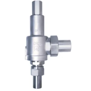 Stainless Steel Angle Structure Safety Relief Valve Threaded 4.0MPa Pressure -196C +80C Temperature