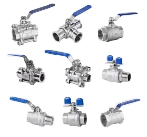 Stainless Steel Ball Valves 2pc 3pc 2inch 4inch Manual High Temperature OEM for Water Oil Steam Vacuum