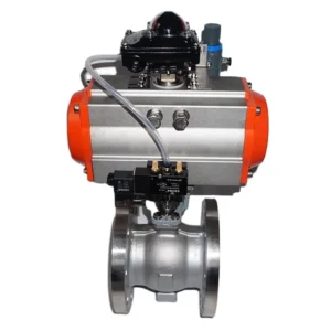 Stainless Steel Butterfly Valve Flanged Hard Sealing Adjustable Pneumatic Actuator 1.0-4.0MPa Pressure
