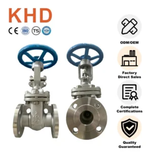 Stainless Steel CF8 Flanged Gate Valve Manual Power High Temperature Industrial Gate Valve