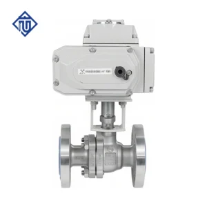 Stainless Steel Cast Steel Electric Flanged Ball Valve with PTFE Seated
