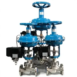 Stainless Steel Control Valve Globe Type Pneumatic Electric Actuated 4 20mA Modulating Flow Control