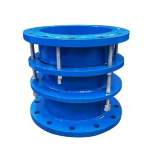 Stainless Steel Double Flange Limit Expansion Joint Industrial Detachable Loose Sleeve Force Transfer Coupling for DN50 Pipeline