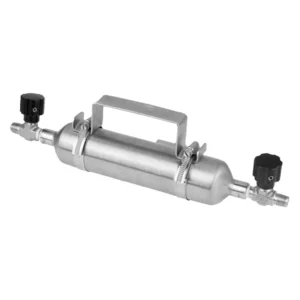 Stainless Steel Double-ended 1800 PSIG (124 Bar) Forged Sample Cylinder Needle Valves Smooth Surface for Gas Applications
