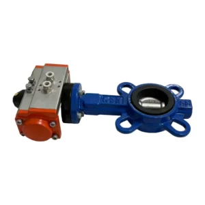 Stainless Steel Flanged Automated Pneumatic Control Butterfly Valve Quick Shutoff Durable Design 1.6MPa Flanged Connection